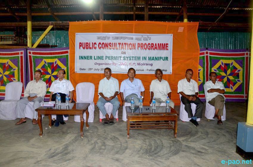 ILP : Public Consultation Programme on Inner Line Permit in Manipur at Patlou Mandop Moirang :: July 25 2015