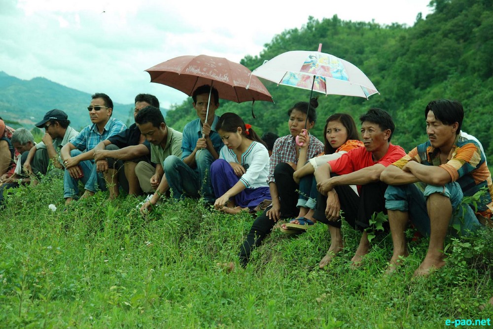 Protest against Mapithel Dam by Chadong villagers  with various civil societies :: 20 June 2015