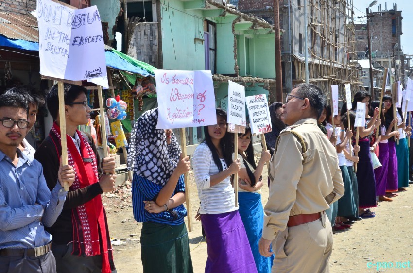Protest against frequent Bandhs and Blockades in state of Manipur :: 28 April 2015