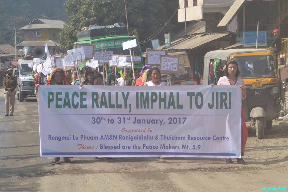 Peace Rally from Imphal to Jiribam :: 30th and 31st January 2017
