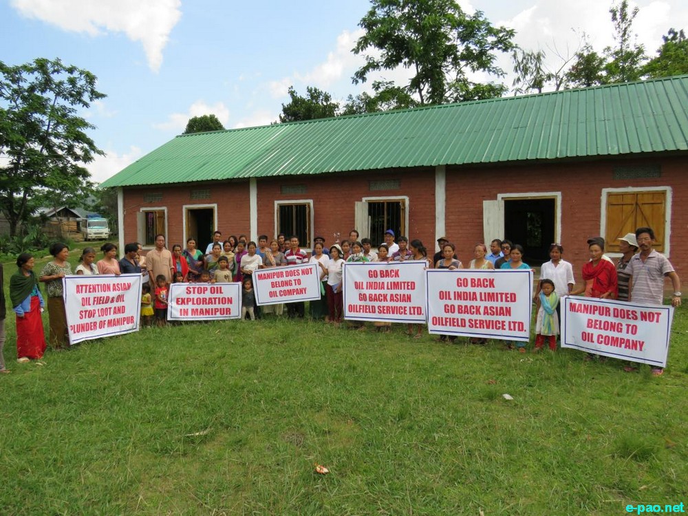 Public meeting on 'No To Oil Exploration in Manipur' at Phalang Village, Ukhrul :: June 07th 2017