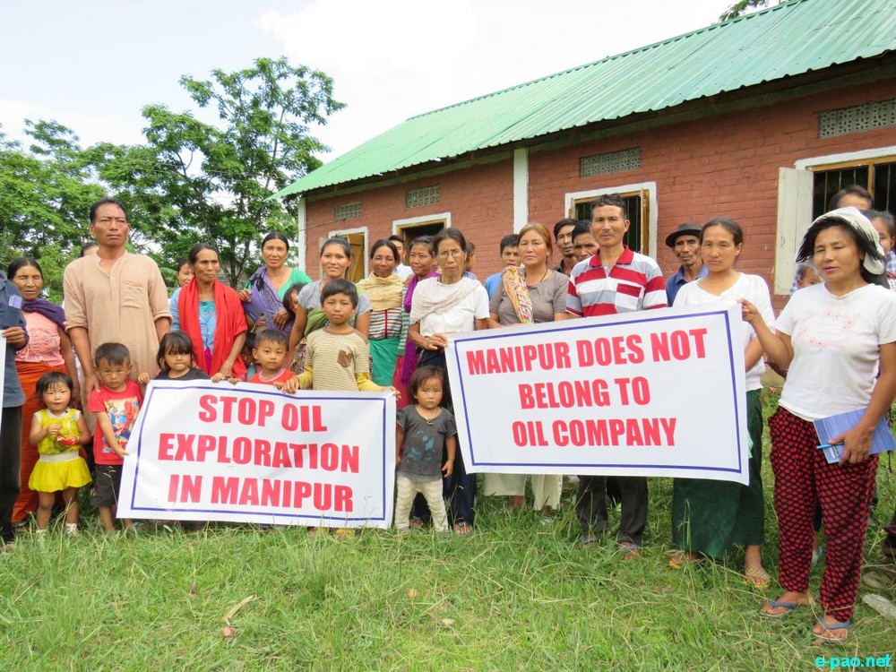 Public meeting on 'No To Oil Exploration in Manipur' at Phalang Village, Ukhrul :: June 07th 2017