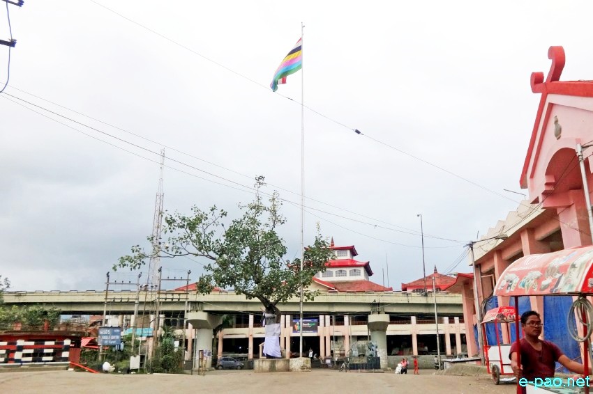 The Flag of Manipur at Ema Keithel, Imphal, Manipur :: August 1st 2018