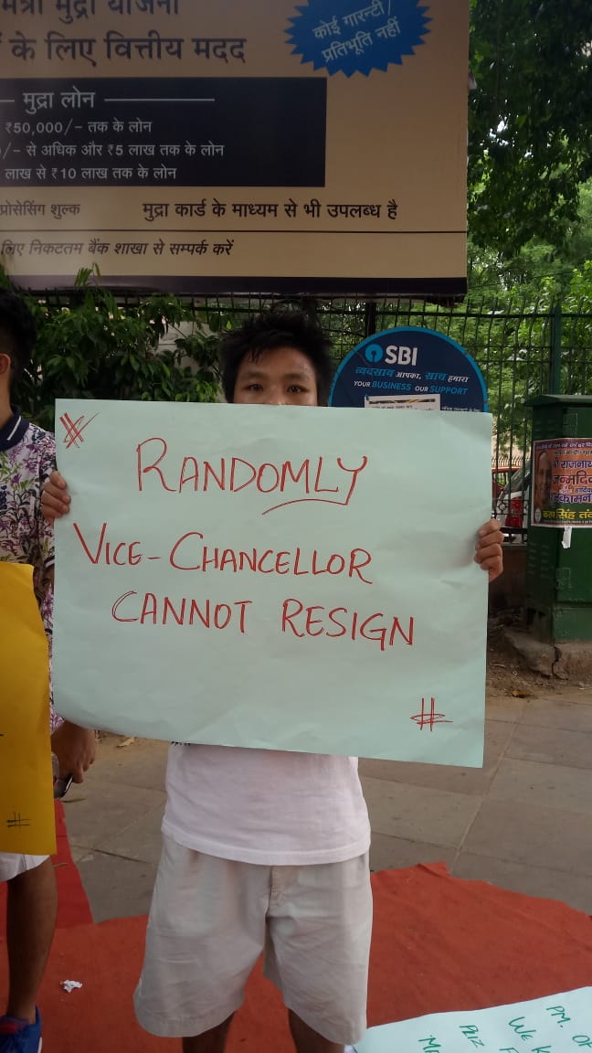 Tribal Students protest at New Delhi for normalcy in Manipur University :: July 10 2018