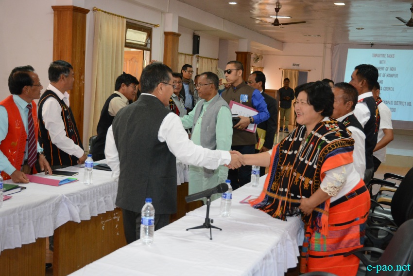 Tripartite Talks with Govt of India, Govt of Manipur & UNC at Senapati District HQ :: March 23 2018