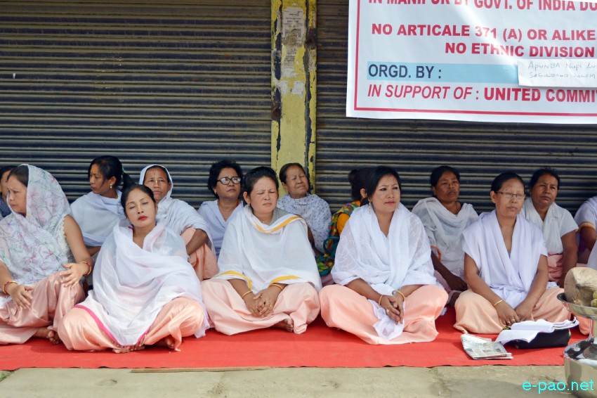 Sit-In-Protest against any Ethnic based policy in Manipur by Govt of India during Naga Peace Talk  :: 3rd September 2018