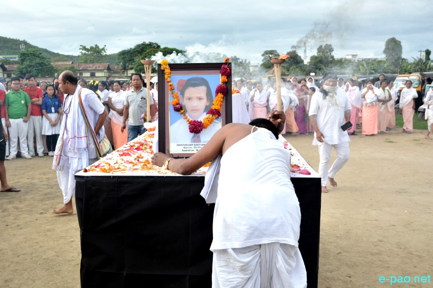 Babysana's last rites performed at THAU Ground Thangmeiband, Imphal :: 31st July 2019