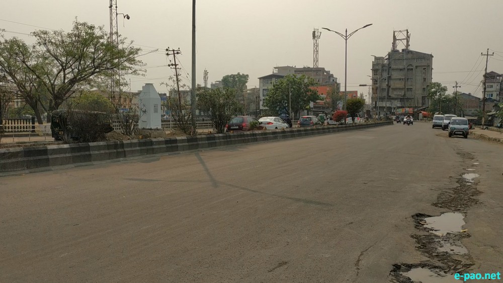 A scene of Imphal City during a 15-hour general strike (Bandh)  :: March 21 2020