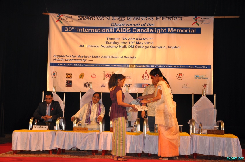 30th International AIDS Candlelight Memorial at JN Dance Academy Hall, DM College Campus, Imphal :: May 19 2013