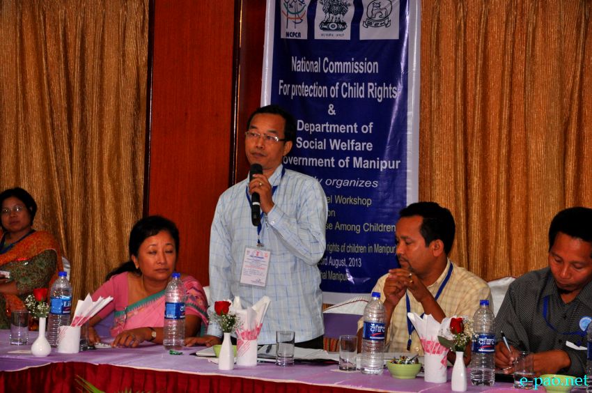 A 2-day Workshop on 'Substance Abuse Among Children' at Hotel Classic, Imphal :: 22 August 2013