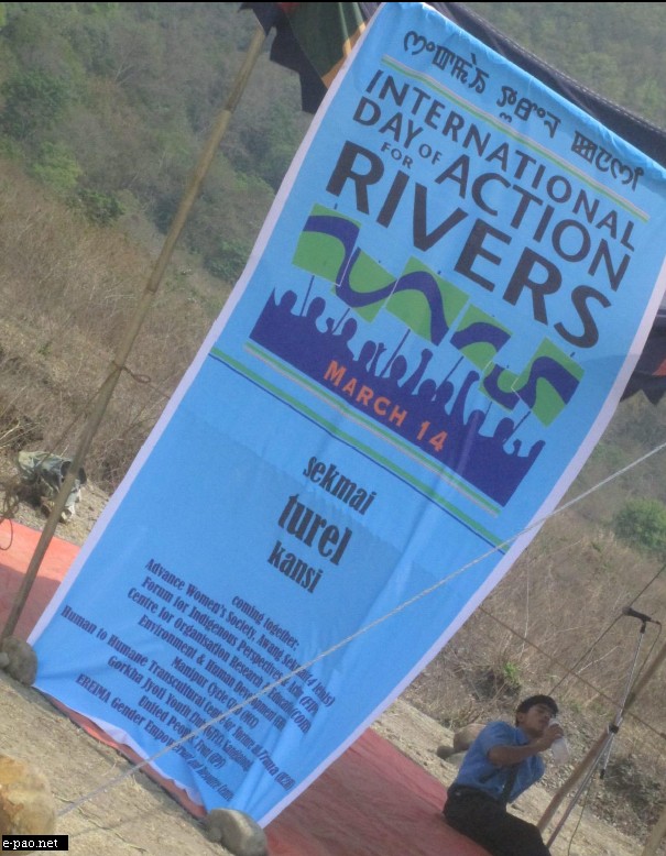 Sekmai Turel Kansi : International Day of Action against Dams, for Rivers, Water at Sekmai River, Imphal ::  14th March 2013