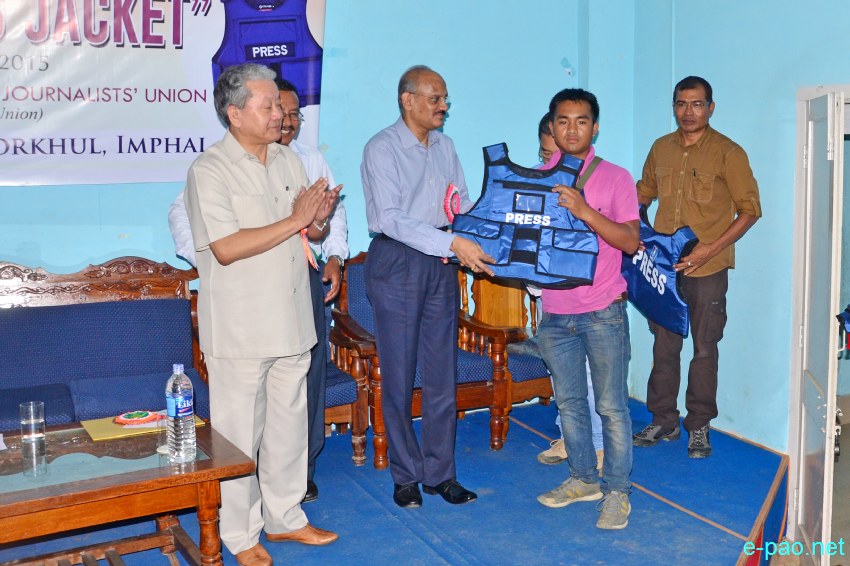 'Distinctive Press Jacket' for Media persons launched at Manipur Press Club :: August 26 2015