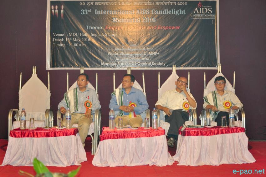 33rd International AIDS Candlelight Memorial 2016 at MDU Hall, Imphal :: 15 May 2016