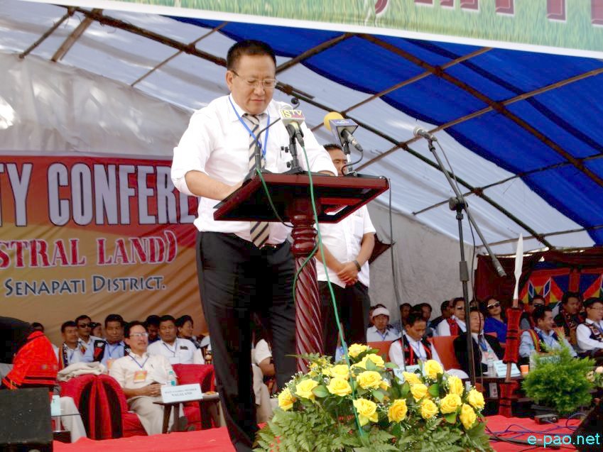  Nagaland CM T R Zeliang at 1st Naga Village Authority Conference at Yaikongpao on October 19 2016 