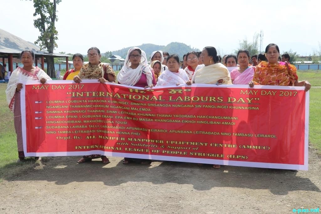 International Workers' Day (Sinmeesinggi numit) at Imphal on  1 May, 2017 