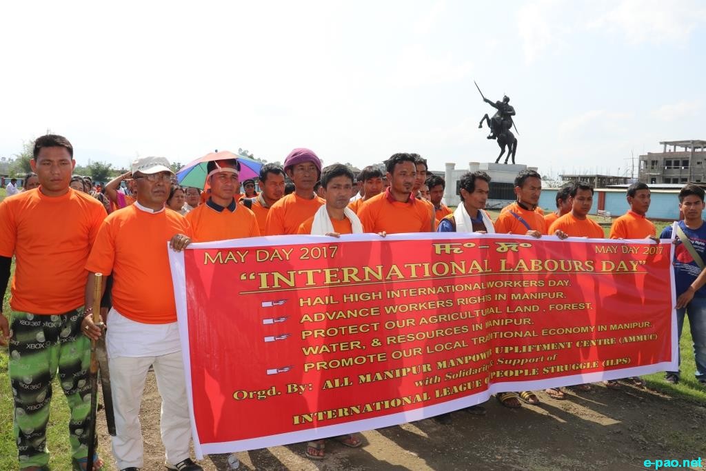 International Workers' Day (Sinmeesinggi numit) at Imphal on  1 May, 2017 