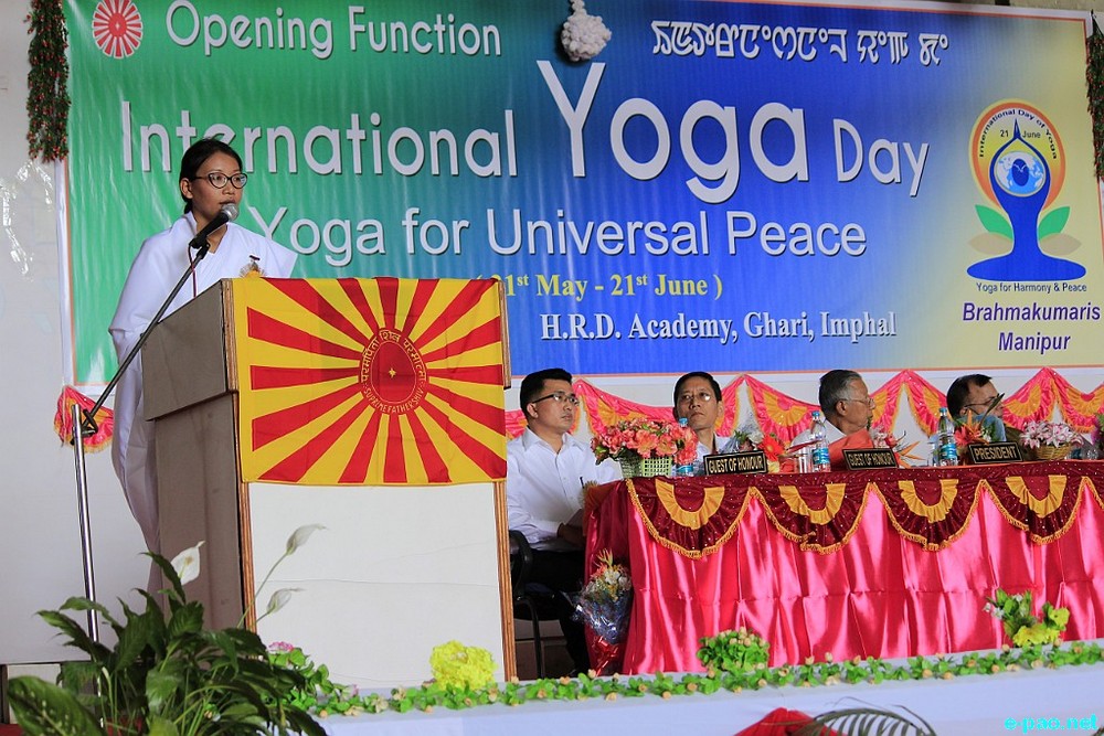International Yoga Day : Opening function at HRD Academy, Ghari, Imphal ::  21st May 2017