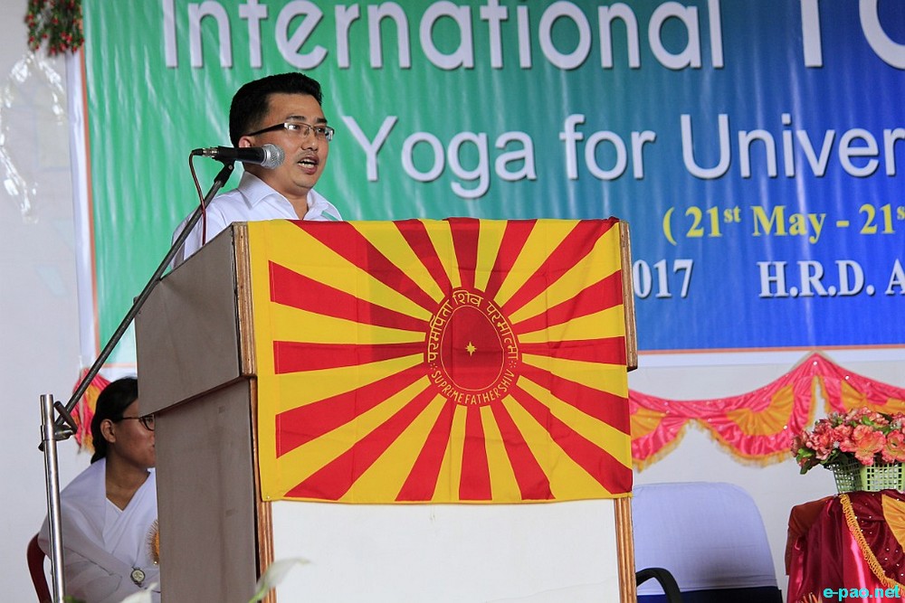 International Yoga Day : Opening function at HRD Academy, Ghari, Imphal ::  21st May 2017