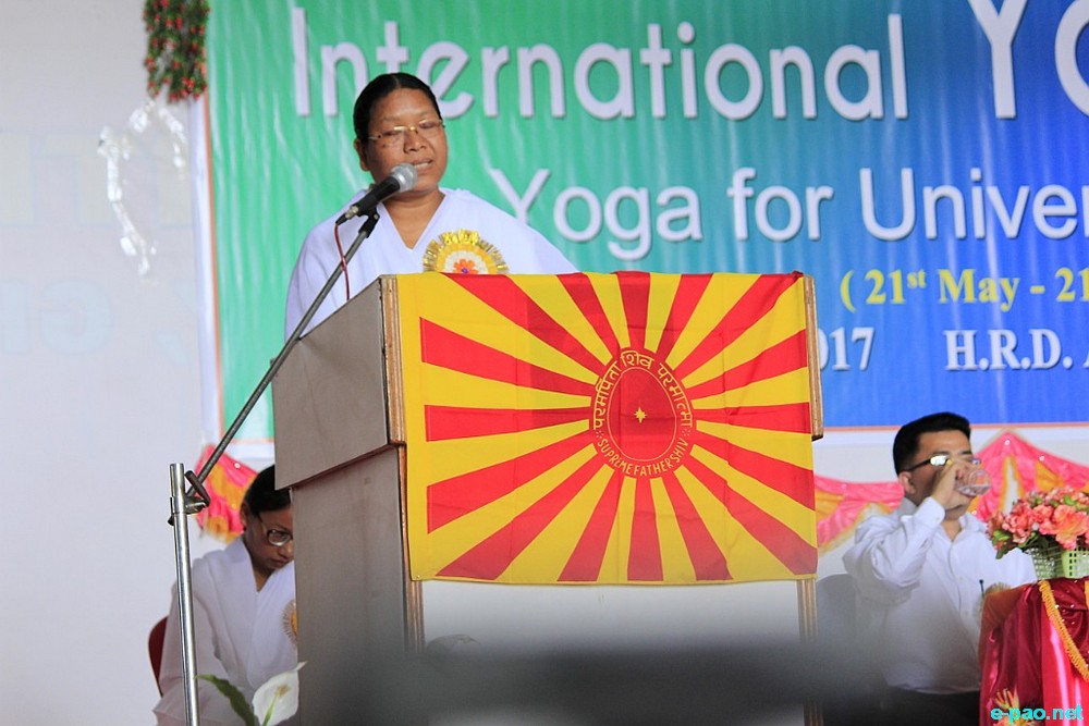 International Yoga Day : Opening function at HRD Academy, Ghari, Imphal ::  21st May 2017