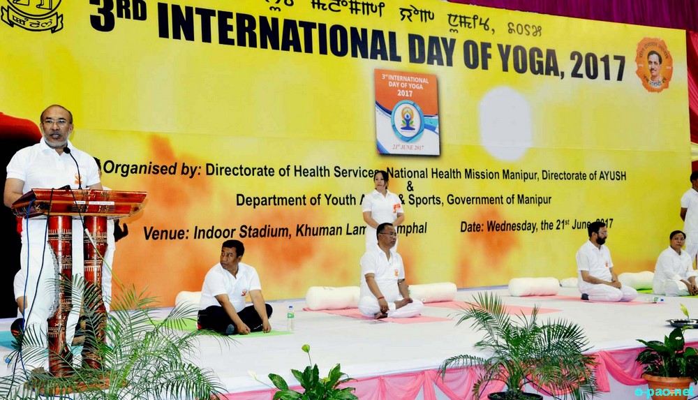 International Yoga Day at Khuman Lampak Indoor stadium :: 21st June 2017