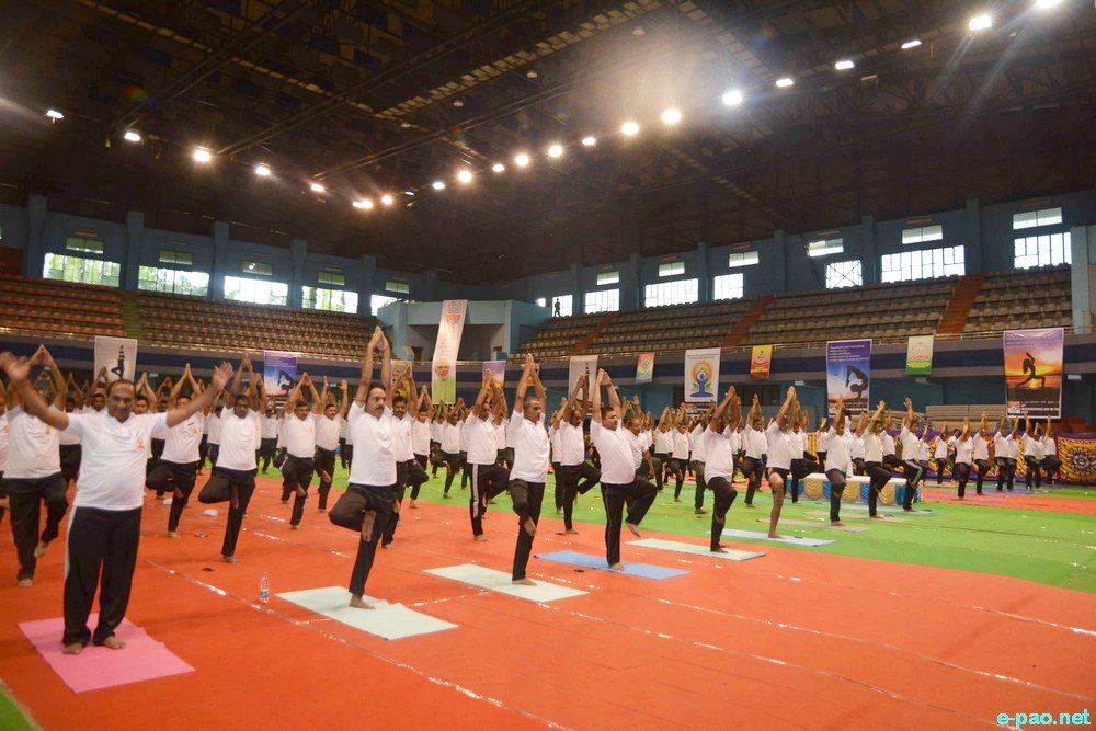 International Yoga Day at Khuman Lampak Indoor stadium :: 21st June 2017