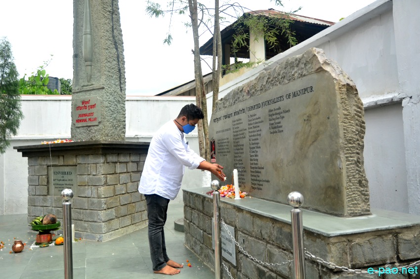 47th Foundation Day of All Manipur Working Journalists' Union / Unveiling of Journalists' Memorial Piller :: 16 September 2020