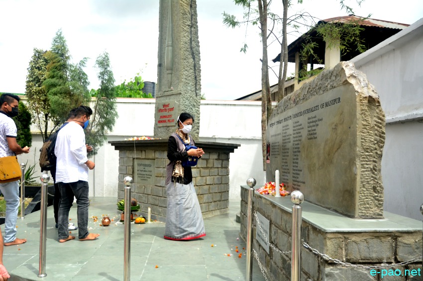47th Foundation Day of All Manipur Working Journalists' Union / Unveiling of Journalists' Memorial Piller :: 16 September 2020