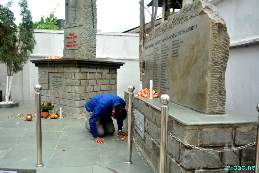 47th Foundation Day of All Manipur Working Journalists' Union / Unveiling of Journalists' Memorial Piller :: 16 September 2020