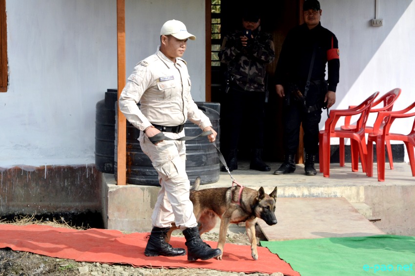 DGP Manipur - L M Khaute inaugurated Manipur Police Dog Squad at Lamphel :: 20th January 2020