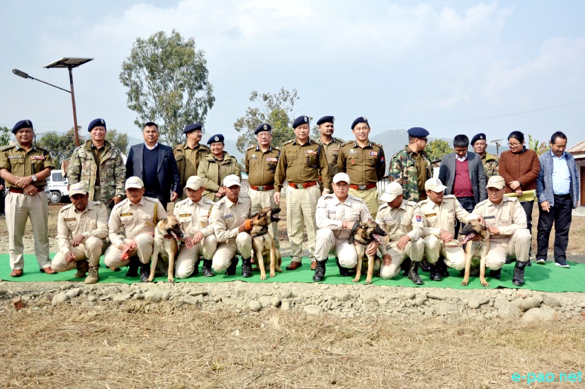 DGP Manipur - L M Khaute inaugurated Manipur Police Dog Squad at Lamphel :: 20th January 2020