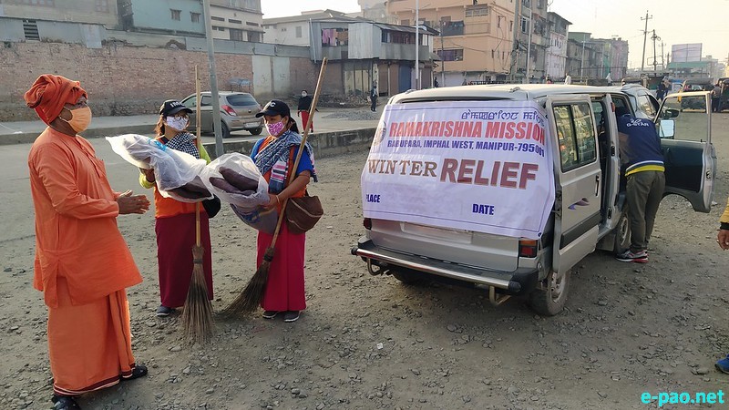 Winter Relief & other Services conducted by Ramakrishna Mission, Imphal :: November 2020