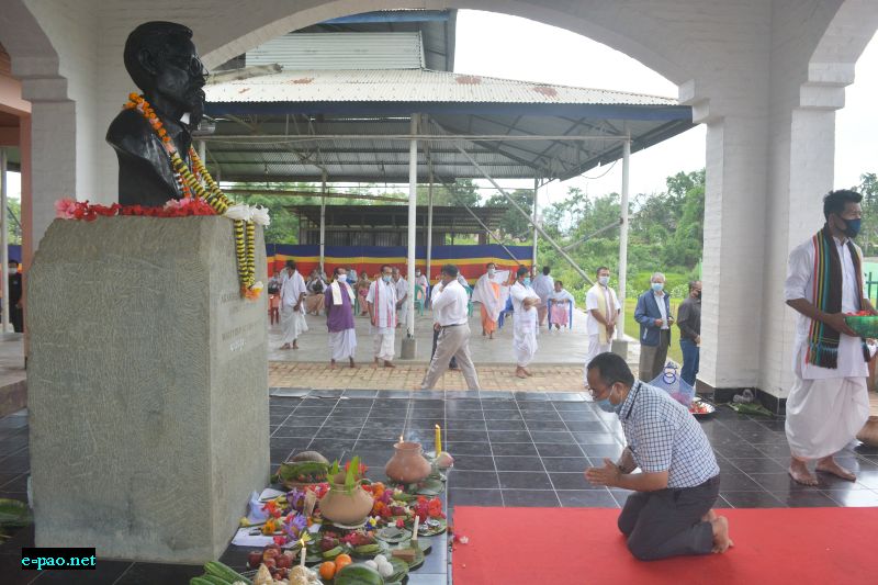20th death anniversary of Arambam Samarendra: Floral Tribute at Khurai Shalanthong, Imphal :: 10th June, 2020