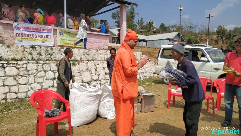 Relief at South Changoubung Village, Kangpokpi District & Tumuyon Khullen, Senapati District :: 07 March 2021