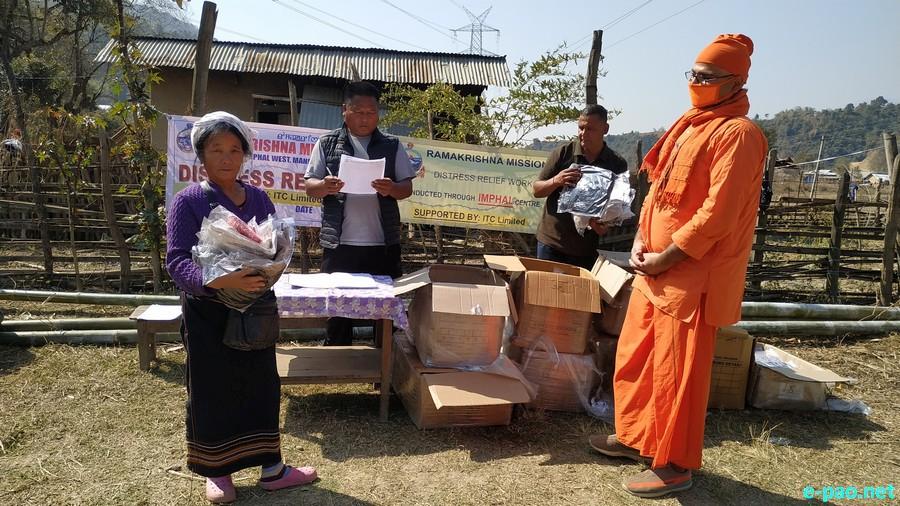 Relief at N Songlung Village under Saitu Gamphazol Sub-Division, Kangpokpi District :: 21 February 2021