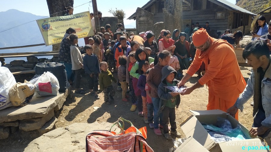 Distress Relief program at Yangkhullen (Hanging village of Manipur) in Senapati District :: 09 February 2021