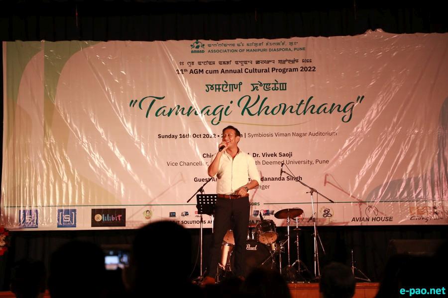 Hamom Sadananda performing at the Annual Cultural Program 'Tamnagi Khonthang' of AMAND Pune :: 16th October 2022