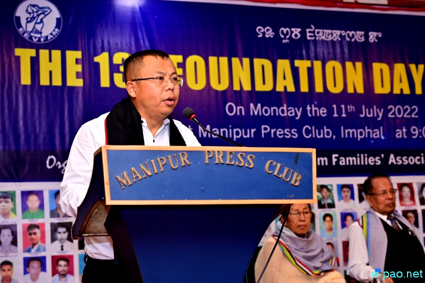 13th Foundation Day of Extrajudicial Execution Victim Families' Association, Manipur (EEVFAM) :: 11th July 2022