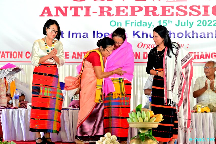 Anti-Repression Day at Ima Ibema Khunthokhanbi Sanglen, DM College Campus, Imphal :: 15th July 2022