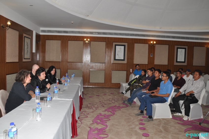 Interaction with Steelheart at Hotel Classic, Imphal  :: 23rd April 2018