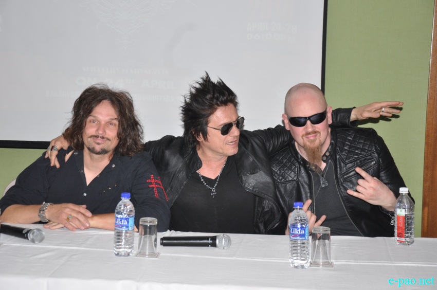Interaction with Steelheart at Hotel Classic, Imphal  :: 23rd April 2018