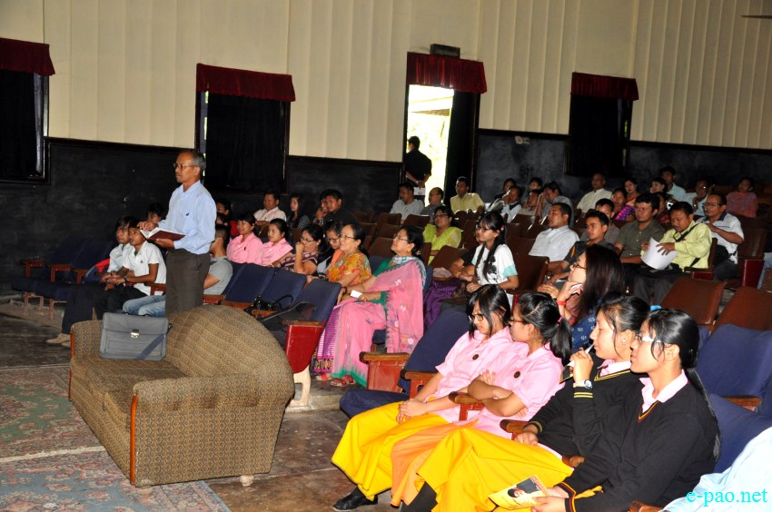 Dr Kiran Bedi maiden visit to Manipur, talking  at the 'Scholarship Mela'  at JN Dance Academy :: May 24 2013