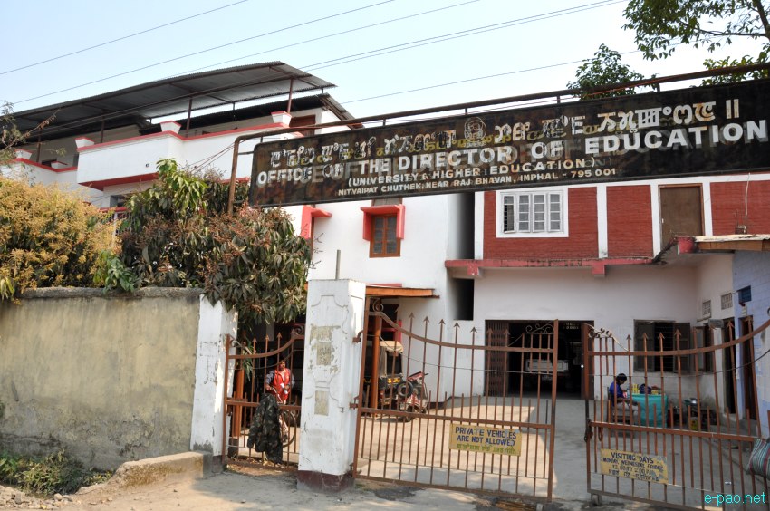 Director of Education (University and Higher Education) Building in Imphal in March 2013