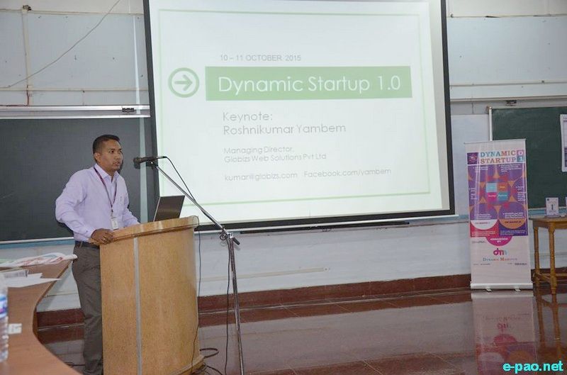 Dynamic Startup 1·0 event held at MIMS Manipur University :: 12th October 2015
