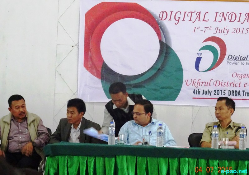 Digital India Week Celebration (1st -7th July, 2015) at Ukhrul