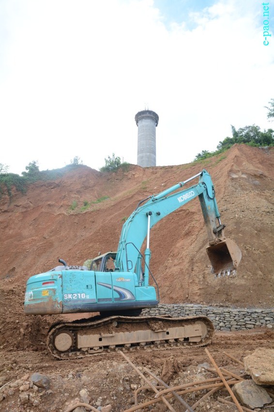 Construction at Noney, Tamenglong , as part of Imphal-Jiribam Railway :: 1st Week, September 2016