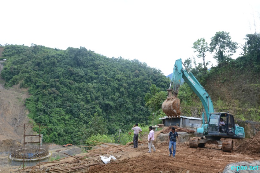 Construction at Noney, Tamenglong , as part of Imphal-Jiribam Railway :: 1st Week, September 2016