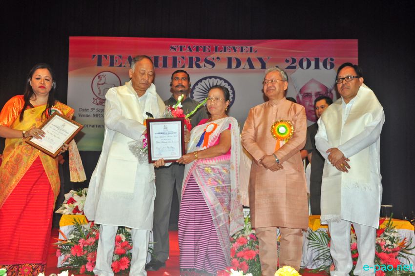 State level Teachers' Day celebration at Manipur State Film Development Society (MSFDS) :: Septembr 5 2016