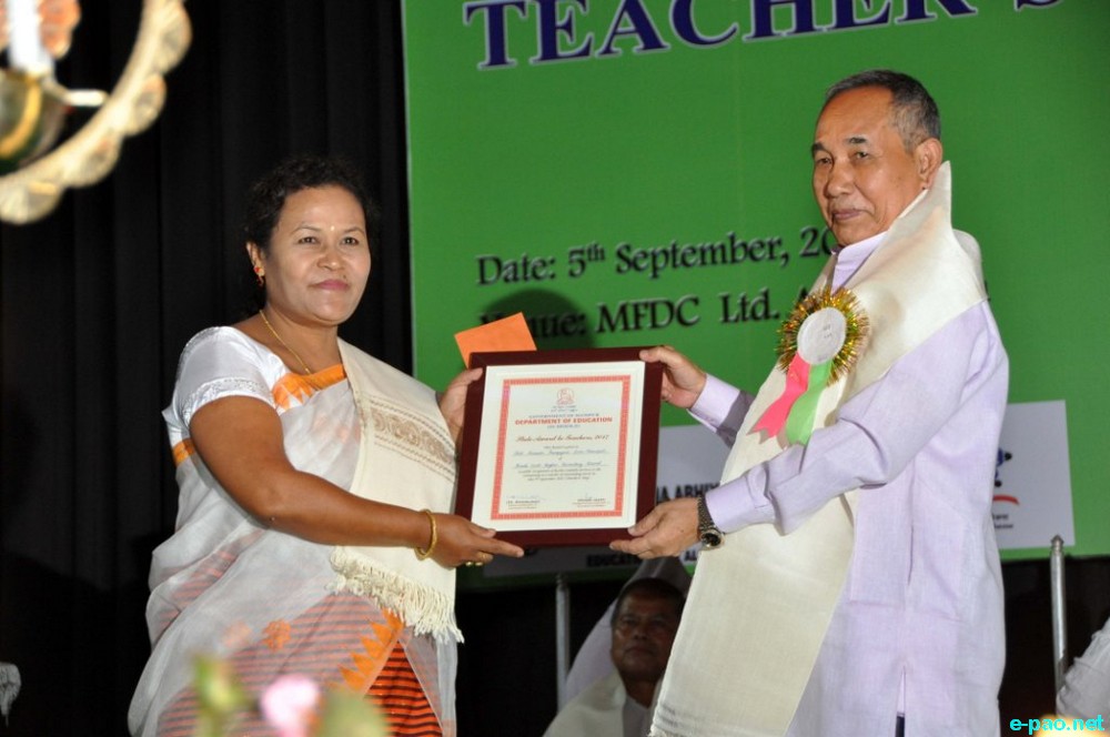 State level Teacher's Day celebrated at MSFDS Auditorium,  Konung Mamang, Imphal :: 5th September 2017