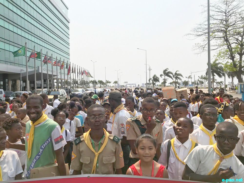  Licypriya Kangujam marching to 'act now on climate change' at Luanda, Angola :: September 22 2019 