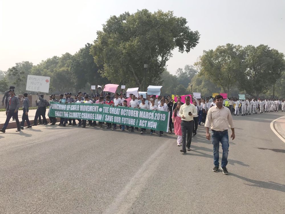 Licypriya Kangujam kicks off protest demands on climate action  at Delhi :: October 21 2019